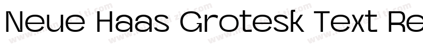 Neue Haas Grotesk Text Regular字体转换
